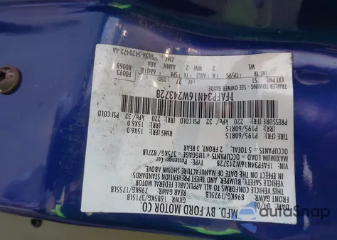 2006 Ford Focus Zx4 from USA, damaged, VIN 1FAFP34N16W243728